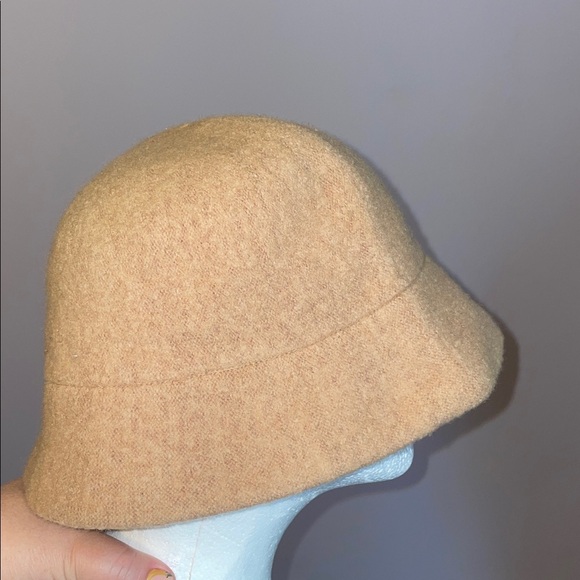 Liz Claiborne Y2K Camel Tan Wool Rabbit Hair Angora Bucket Hat OS main image 11